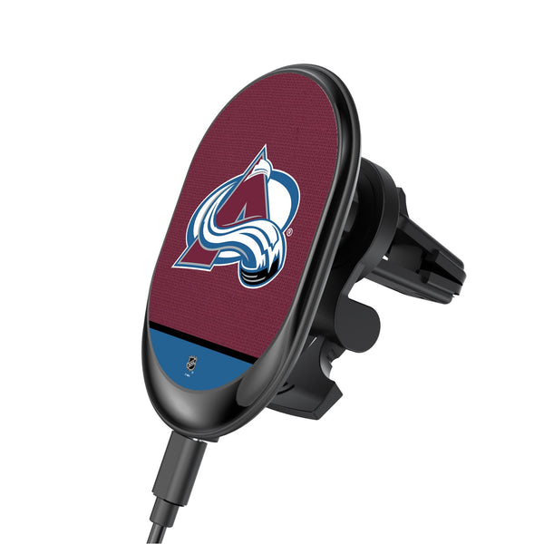 Colorado Avalanche Solid Wordmark Wireless Car Charger
