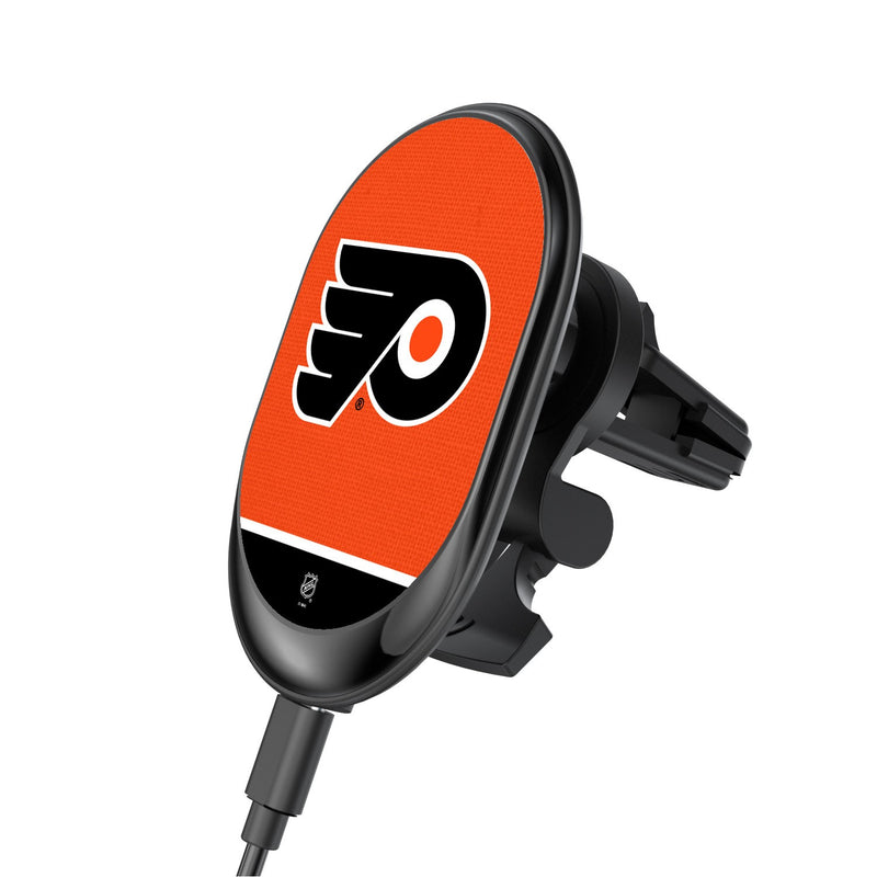 Philadelphia Flyers Solid Wordmark Wireless Car Charger