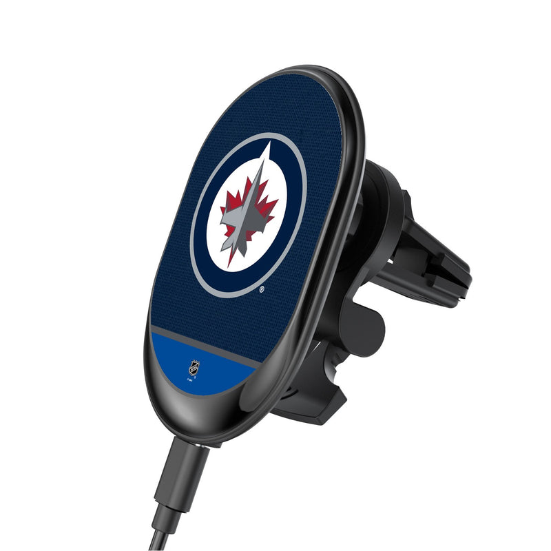 Winnipeg Jets Solid Wordmark Wireless Car Charger
