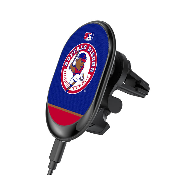 Buffalo Bisons Solid Wordmark Wireless Car Charger