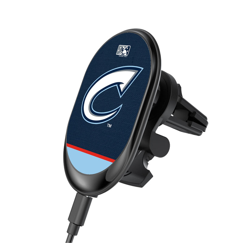 Columbus Clippers Solid Wordmark Wireless Car Charger