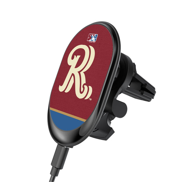 Frisco RoughRiders Solid Wordmark Wireless Car Charger