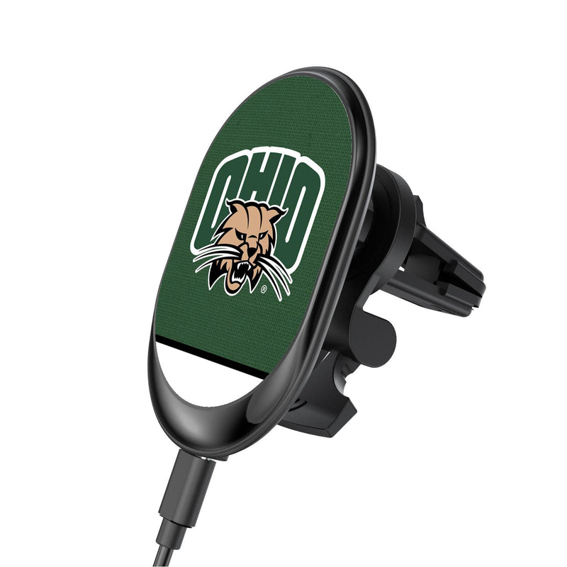 Ohio University Bobcats Endzone Solid Wireless Car Charger