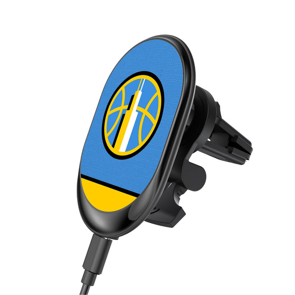Chicago Sky Solid Wordmark Wireless Car Charger