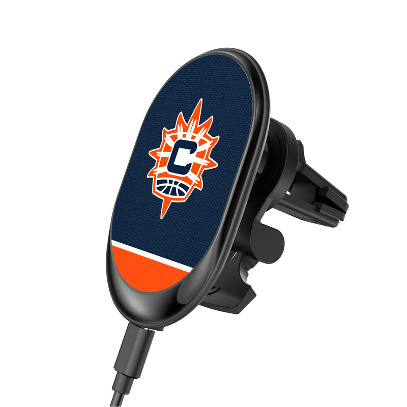 Connecticut Sun Solid Wordmark Wireless Car Charger