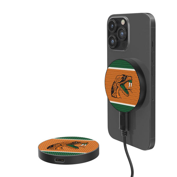 Florida A&M Rattlers Mesh 15-Watt Wireless Magnetic Charger