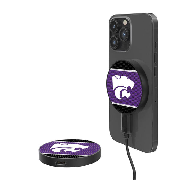Kansas State Wildcats Mesh 15-Watt Wireless Magnetic Charger