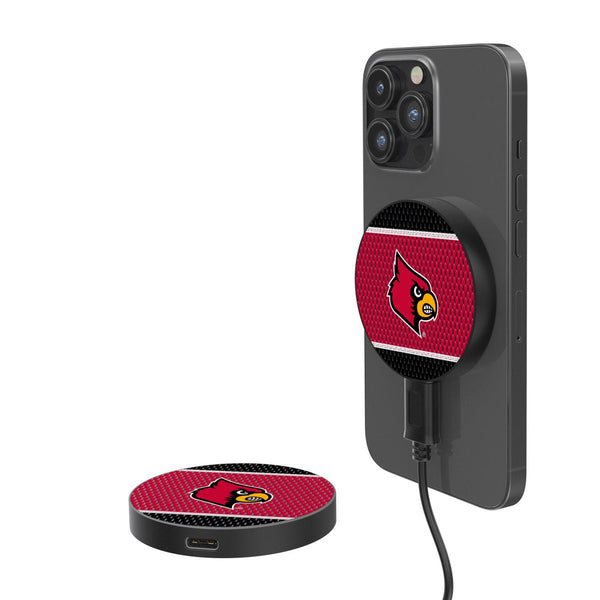 Louisville Cardinals Mesh 15-Watt Wireless Magnetic Charger