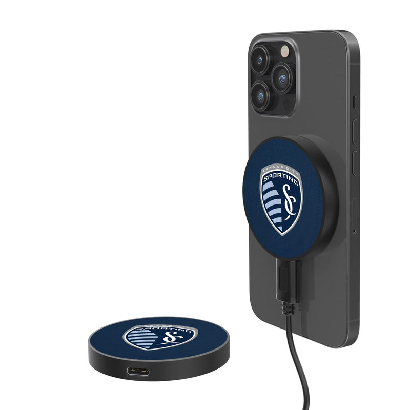 Sporting Kansas City   Solid 15-Watt Wireless Magnetic Charger