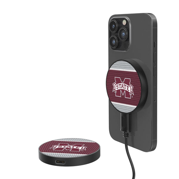 Mississippi State Bulldogs Mesh 15-Watt Wireless Magnetic Charger