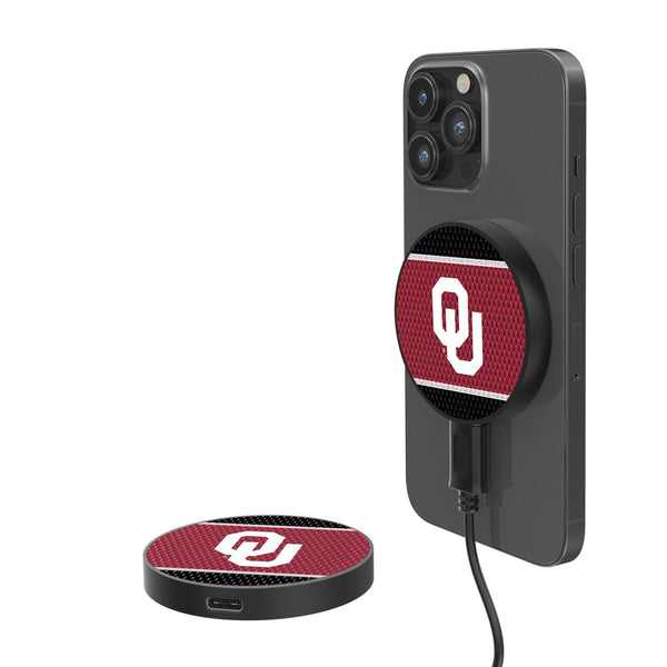 Oklahoma Sooners Mesh 15-Watt Wireless Magnetic Charger