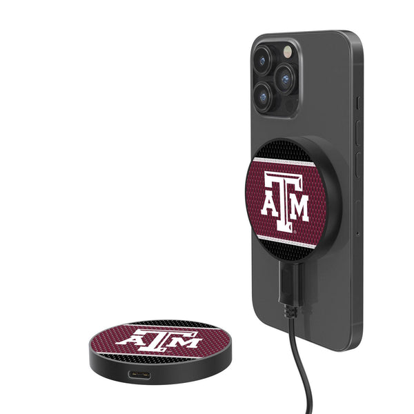 Texas A&M Aggies Mesh 15-Watt Wireless Magnetic Charger