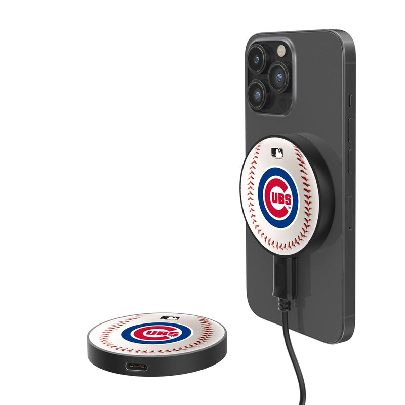 Chicago Cubs Baseball 15-Watt Wireless Magnetic Charger