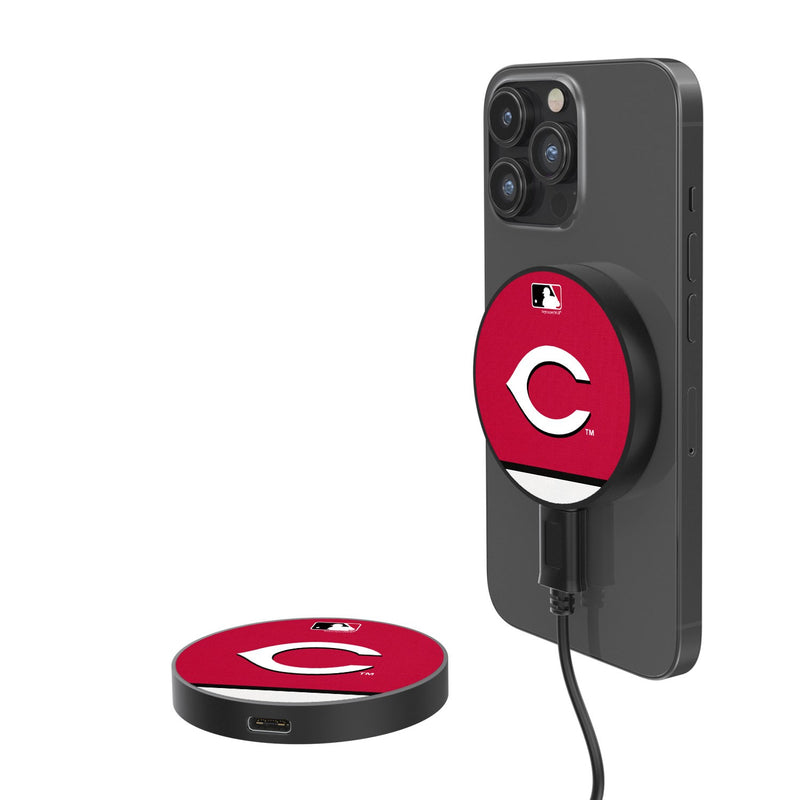 Cincinnati Reds Stripe 15-Watt Wireless Magnetic Charger