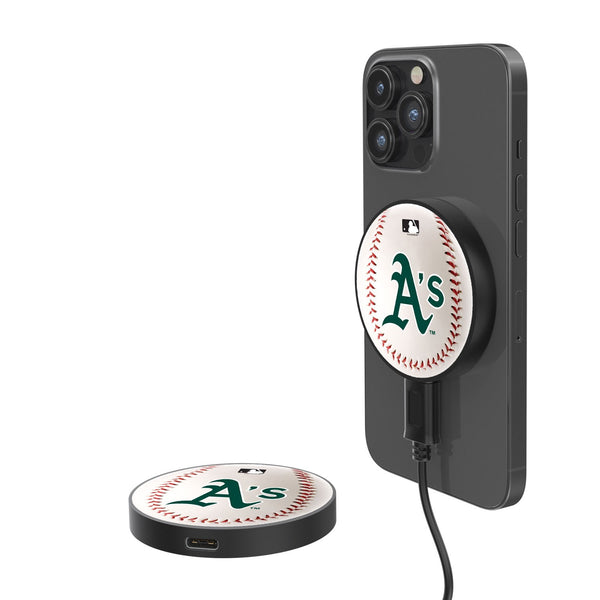Oakland Athletics Baseball 15-Watt Wireless Magnetic Charger