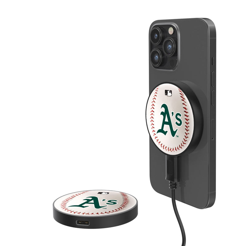 Oakland Athletics Baseball 15-Watt Wireless Magnetic Charger