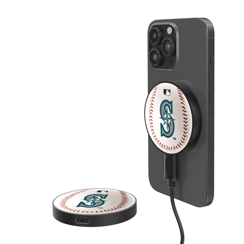 Seattle Mariners Baseball 15-Watt Wireless Magnetic Charger