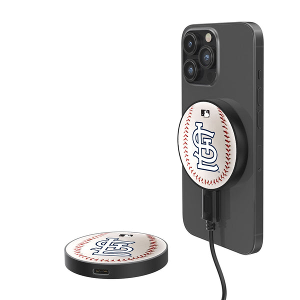 St Louis Cardinals Baseball 15-Watt Wireless Magnetic Charger
