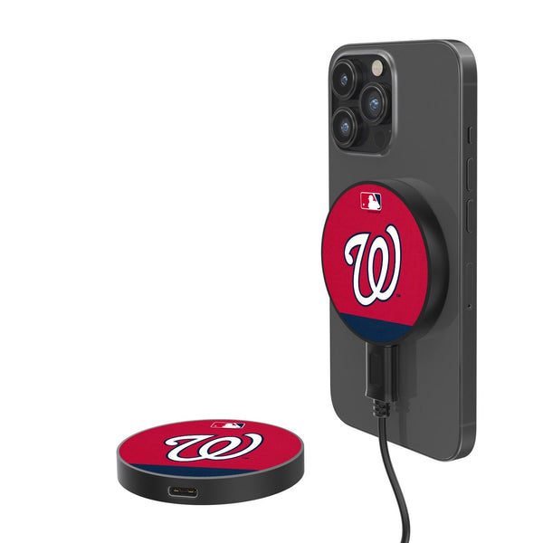 Washington Nationals Stripe 15-Watt Wireless Magnetic Charger