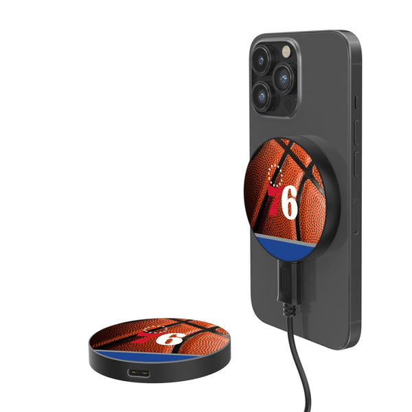 Philadelphia 76ers Basketball 15-Watt Wireless Magnetic Charger