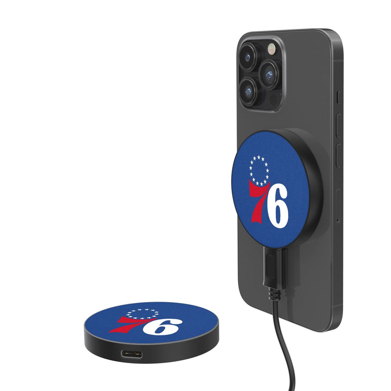 Philadelphia 76ers Solid 15-Watt Wireless Magnetic Charger
