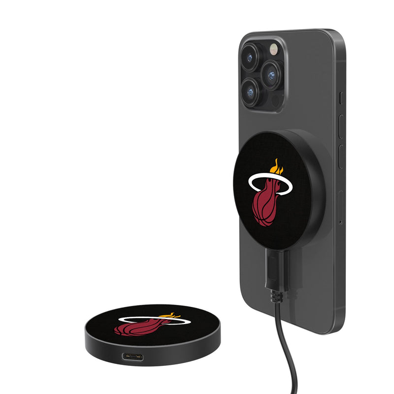 Miami Heat Solid 15-Watt Wireless Magnetic Charger