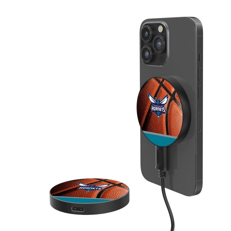 Charlotte Hornets Basketball 15-Watt Wireless Magnetic Charger