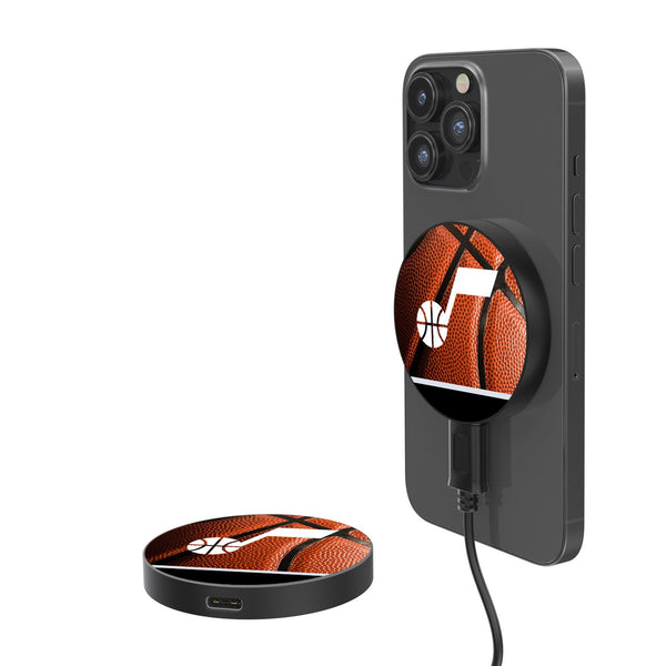 Utah Jazz Basketball 15-Watt Wireless Magnetic Charger
