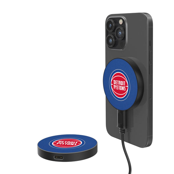Detroit Pistons Solid 15-Watt Wireless Magnetic Charger