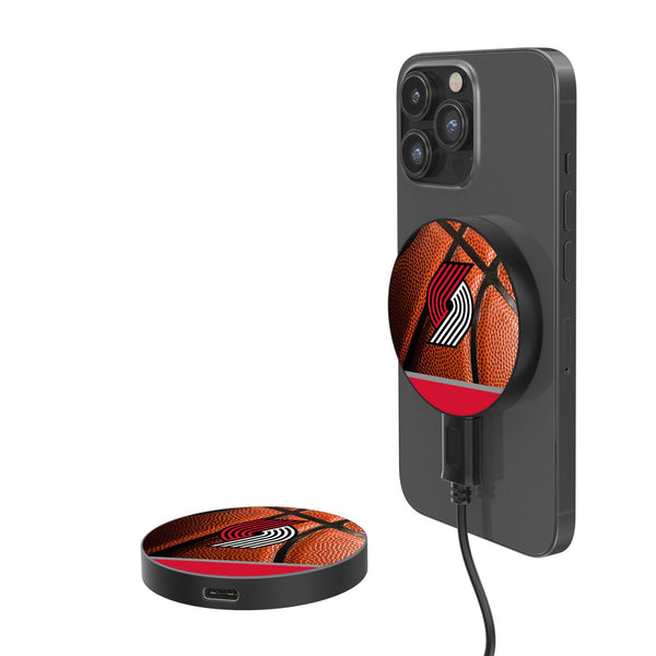 Portland Trail Blazers Basketball 15-Watt Wireless Magnetic Charger