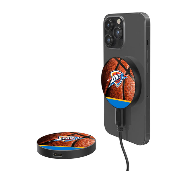 Oklahoma City Thunder Basketball 15-Watt Wireless Magnetic Charger