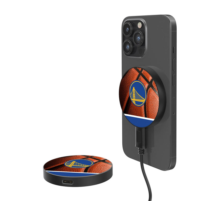 Golden State Warriors Basketball 15-Watt Wireless Magnetic Charger