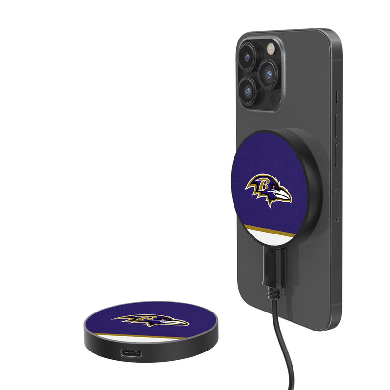 Baltimore Ravens Stripe 15-Watt Wireless Magnetic Charger