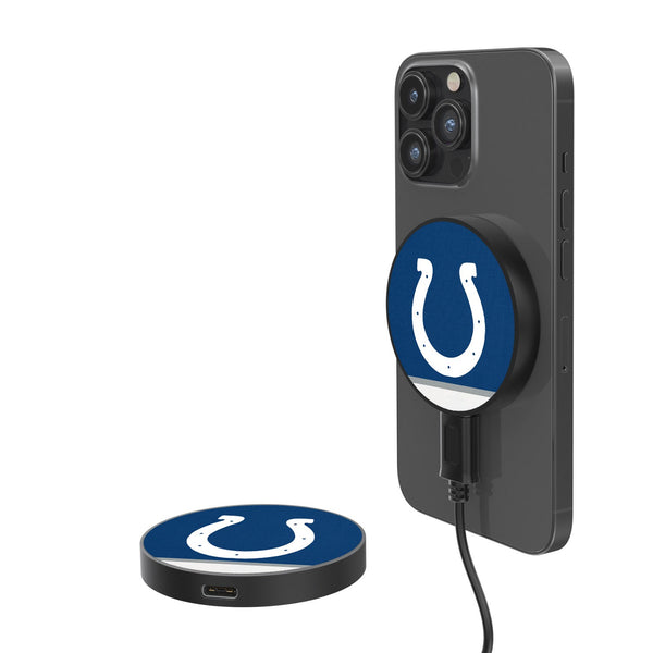 Indianapolis Colts Stripe 15-Watt Wireless Magnetic Charger