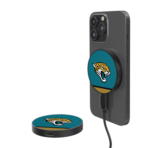 Jacksonville Jaguars Stripe 15-Watt Wireless Magnetic Charger