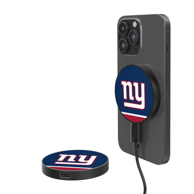New York Giants Stripe 15-Watt Wireless Magnetic Charger