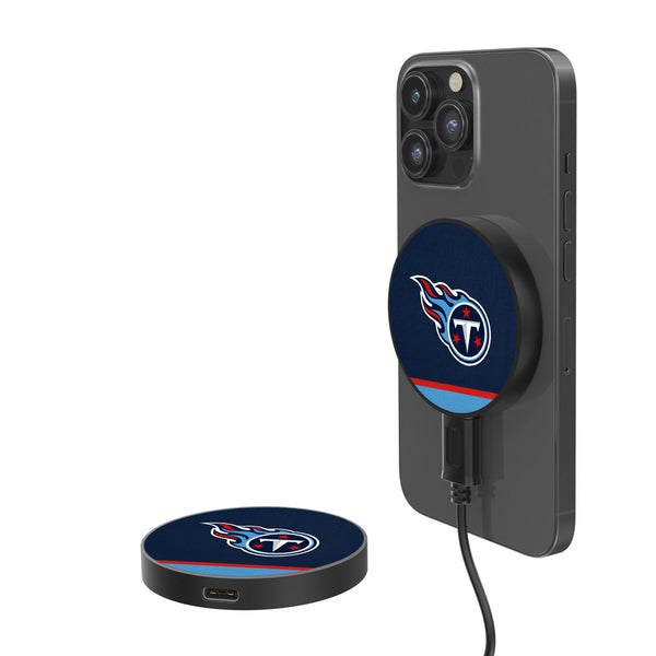Tennessee Titans Stripe 15-Watt Wireless Magnetic Charger