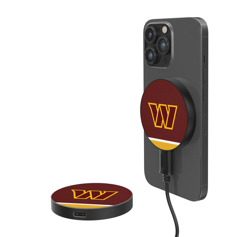 Washington Commanders Stripe 15-Watt Wireless Magnetic Charger
