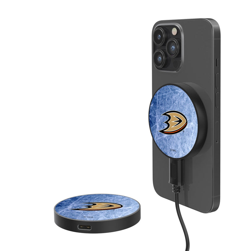 Anaheim Ducks Ice 15-Watt Wireless Magnetic Charger