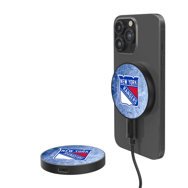 New York Rangers Ice 15-Watt Wireless Magnetic Charger