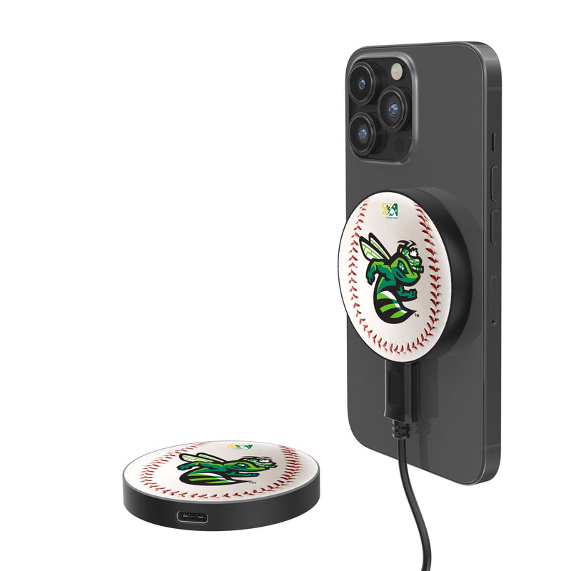 Augusta GreenJackets Baseball 15-Watt Wireless Magnetic Charger