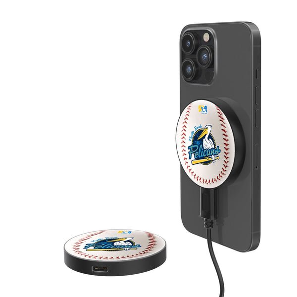 Myrtle Beach Pelicans Baseball 15-Watt Wireless Magnetic Charger
