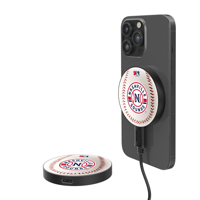 Nashville Sounds Baseball 15-Watt Wireless Magnetic Charger