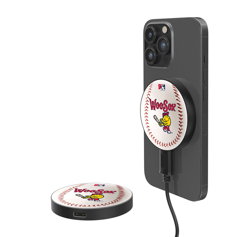 Worcester Red Sox Baseball 15-Watt Wireless Magnetic Charger