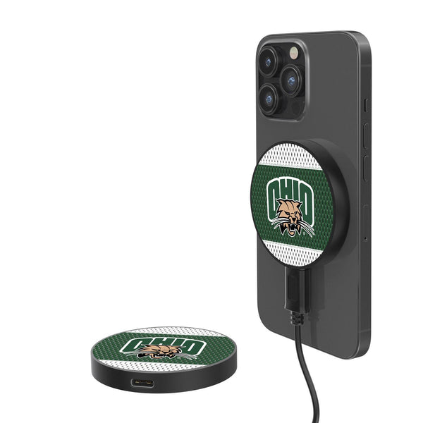 Ohio University Bobcats Mesh 15-Watt Wireless Magnetic Charger