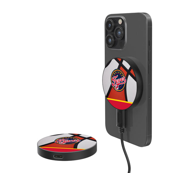 Indiana Fever Basketball 15-Watt Wireless Magnetic Charger