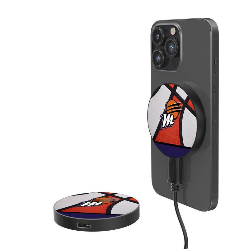 Phoenix Mercury Basketball 15-Watt Wireless Magnetic Charger