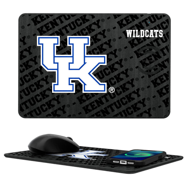 Kentucky Wildcats Monocolor Tilt 15-Watt Wireless Charger and Mouse Pad