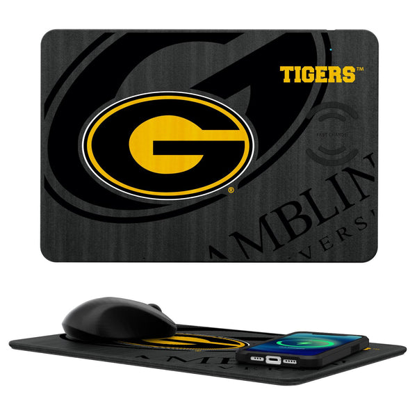 Grambling State  Tigers Monocolor Tilt 15-Watt Wireless Charger and Mouse Pad