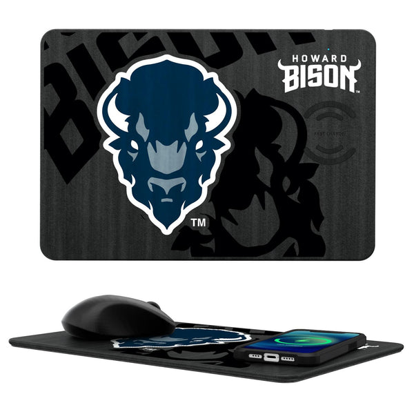 Howard Bison Monocolor Tilt 15-Watt Wireless Charger and Mouse Pad